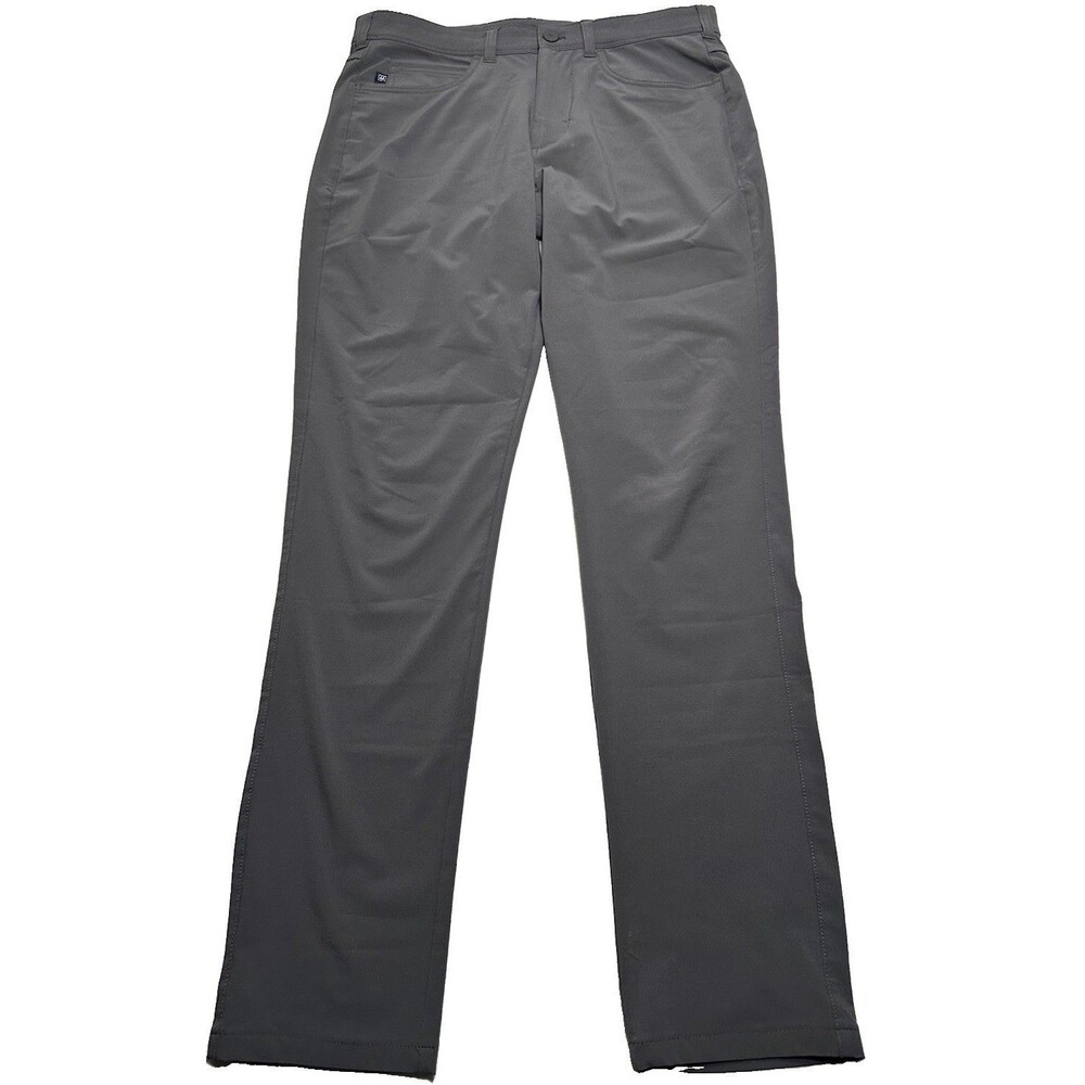 Mizzen + Main Helmsman 5-Pocket Slim Pants Size 31 x 32 Dark Grey #1BO-0731